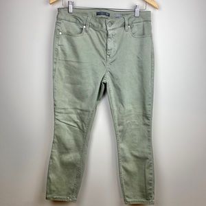 LEVEL 99 Light Green Skinny Pants